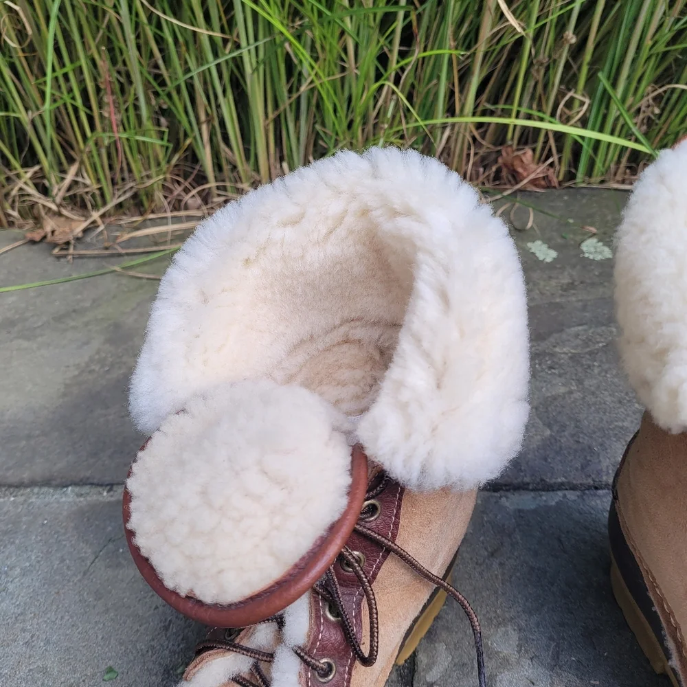 L.L.Bean Shearling Duck Boots Signature Wicked Good Boots